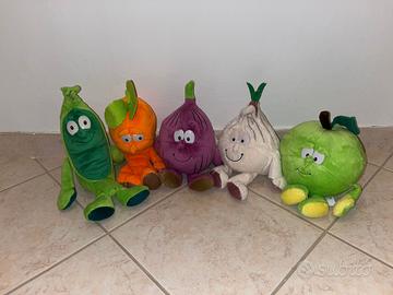 peluche vari ortaggi e animali 