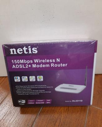 Modem Router  Netis - 150Mbps Wireless N ADSL2+