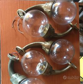 Lampade navali vintage in Ottone