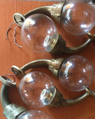 Lampade navali vintage in Ottone