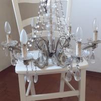 Lampadario vintage in cristallo