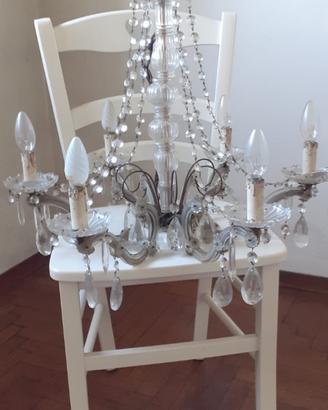 Lampadario vintage in cristallo