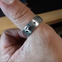 Anello "Scorpione" da uomo in acciaio inox