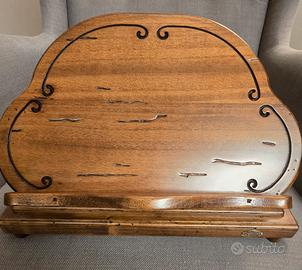 Leggio da tavola in legno costruzione artigianale