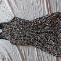 vestito leopardato mod mixeri tg unica
