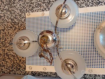 lampadario vintage con lampade incluse