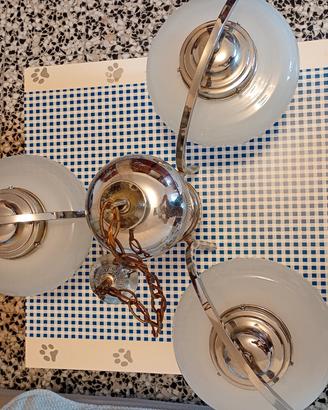 lampadario vintage con lampade incluse