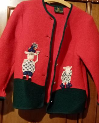 giacca bambina 10/12 anni in pura lana cotta