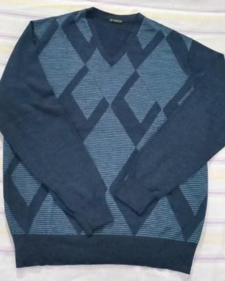Maglione Uomo Blu Taglia 52