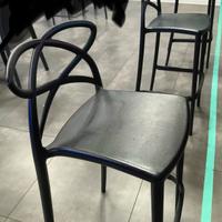 sgabelli polipropilene neri