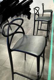 sgabelli polipropilene neri