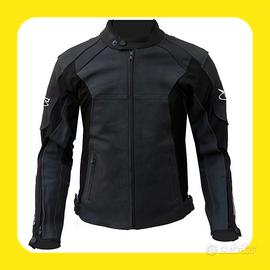 GIACCA MOTO GIUDICI UOMO IN PELLE E TESSUTO