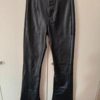 pantaloni ecopelle donna XS 