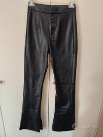 pantaloni ecopelle donna XS 