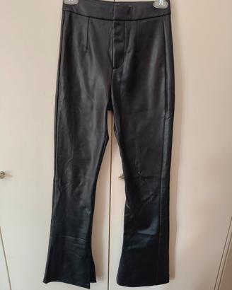 pantaloni ecopelle donna XS 