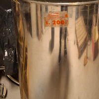 Fusto in acciaio inox alimentare 200 litri