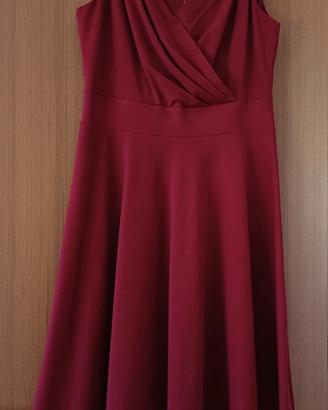 vestito bordeaux 
