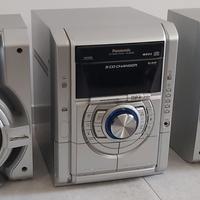 IMPIANTO STEREO CASA“PANASONIC”-cassette,radio,cd