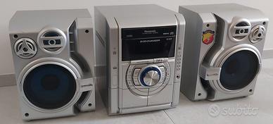IMPIANTO STEREO CASA“PANASONIC”-cassette,radio,cd