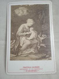 Carte de visite Alinari Agar e Ismaele di  Barocci
