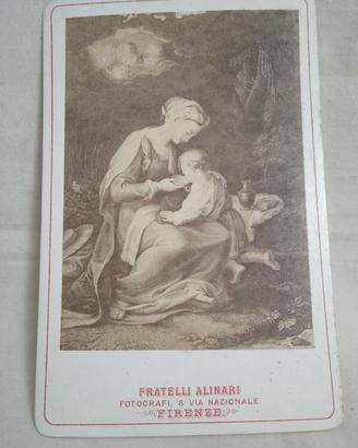 Carte de visite Alinari Agar e Ismaele di  Barocci