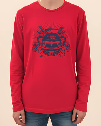 T-shirt rossa stampa - Original Marines TG 14