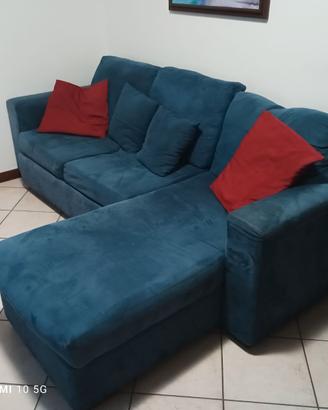 Divano con penisola contenitore 