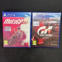 MotoGp19 e Gran Turismo Sport Ps4 con scatola