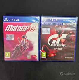 MotoGp19 e Gran Turismo Sport Ps4 con scatola