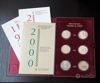 ARGENTO confezione VERSO IL 2000 ITALIA FDC _LEGGI