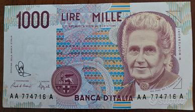 Banconota 1.000 (mille) lire 1990 Tripla A