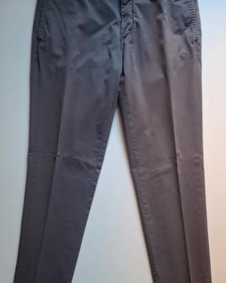 Pantaloni Chino Gutteridge Grigio Slim Taglia 50