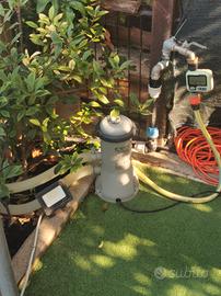  piscina intex 3x2, completa di filtro 