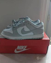 Nike Dunk Low Grigio e Bianco 39 Nuove
