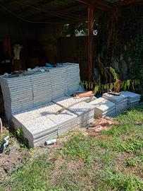 Piastrelle in cemento e graniglia per esterni