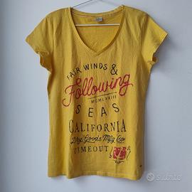 T-shirt donna TIMEOUT ( M) - Giallo acceso