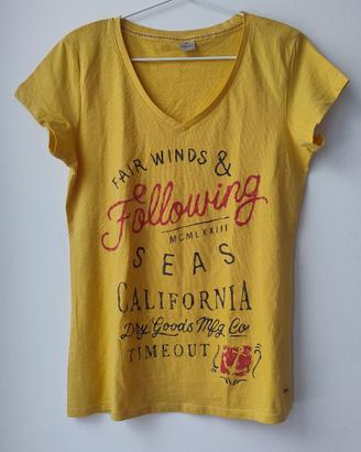 T-shirt donna TIMEOUT ( M) - Giallo acceso