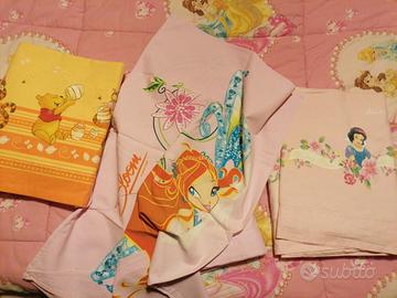 lenzuola per letto da una piazza 