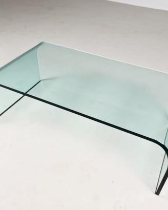 tavolino in vetro curvato FIAM mod. Pesaro
