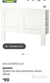 testata letto brimnes ikea