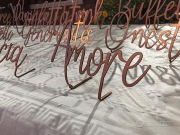 Decorazioni tavoli matrimonio