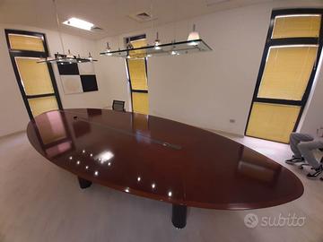 grande tavolo ovale sala riunioni ufficio studio 