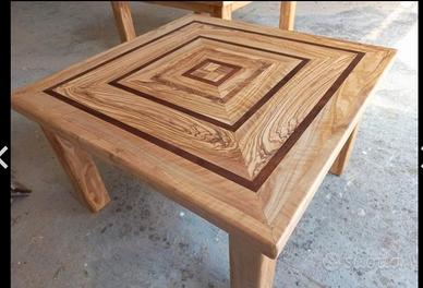 tavolino da salotto fatto a mano 