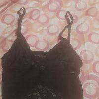 top pizzo nero  elegante lovable