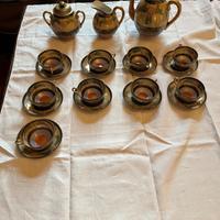 Servizio di tazze da caffè finemente dipinto 