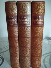 LA SACRA BIBBIA IN 3 VOLUMI