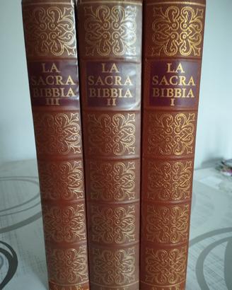 LA SACRA BIBBIA IN 3 VOLUMI