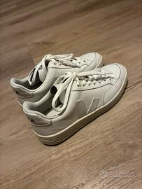 Veja V-12 Leather - Sneakers bianche unisex