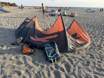 Ala Kite surf F-one Bandit 10 + barra e trapezio