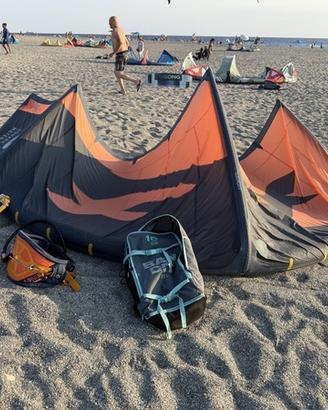Ala Kite surf F-one Bandit 10 + barra e trapezio